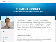 Tablet Screenshot of clementpicquet.com